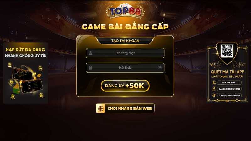 Giới thiệu Cổng game Top88